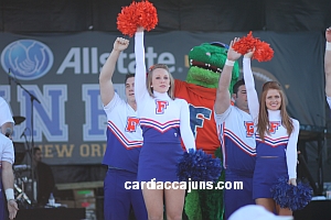Florida Gator Cheerleaders at Sugar Bowl Pep Rally