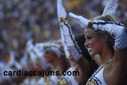 LSU Golden Band from Death Valley stands pic