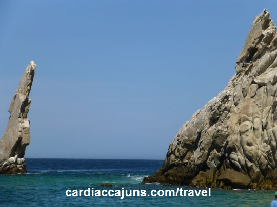 Neptune's Finger as seen from Lover's Beach in Cabo